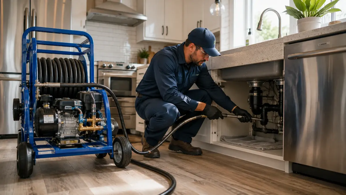 Kitchen Drain Hydro Jetting in Porterville